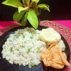 Barnyard Millets and Peas Jeera Rice A picture of Barnyard Millets and Peas Jeera Rice.