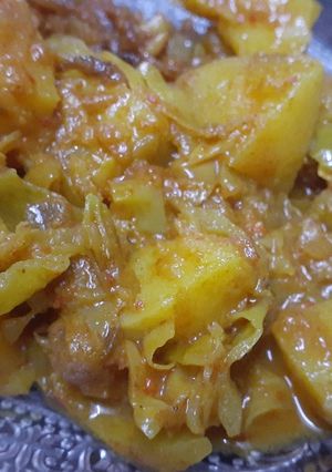 आलू पत्ता गोभी की सब्जी (aloo patta gobi ki sabzi recipe in Hindi) रेसिपी मुख्य फोटो