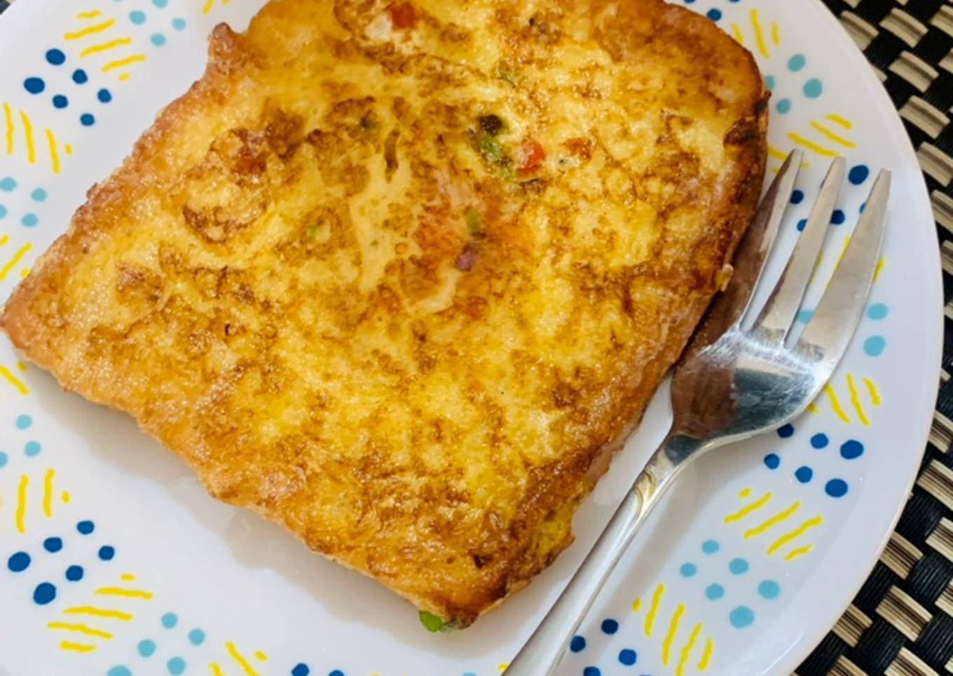 Spicy savory french toast