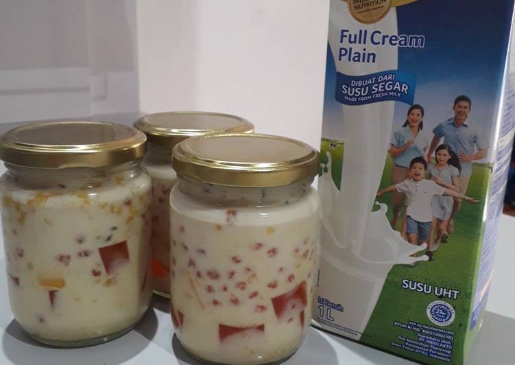 Recipe: Appetizing Mango sago in jar