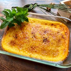 A picture of Cherry🍒 and Mascarpone Cheese Bake.