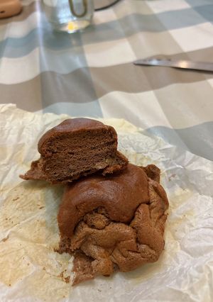 A picture of Cocoa banana souffle cake (no added sugar).