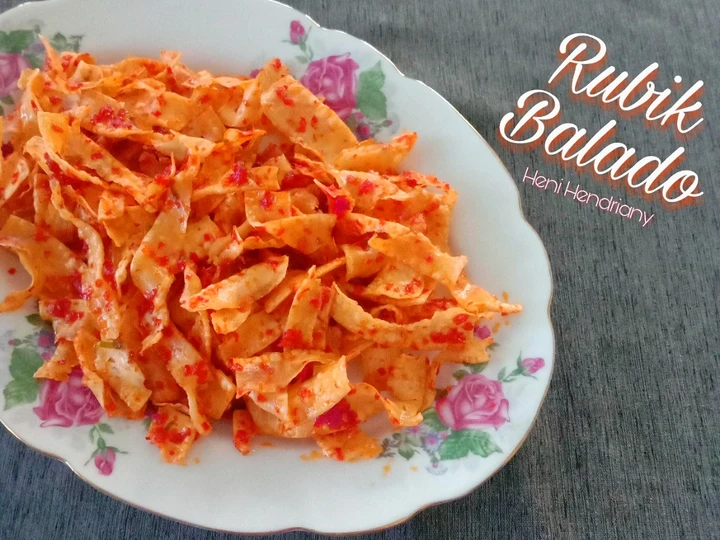 Cara Mudah Membikin Resep Rubik Balado/Keripik Singkong Balado yang Menggugah Selera Anti Ribet, Uenak Banget