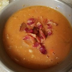 A picture of Bean and Bacon Soup.