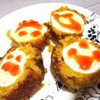 Potato scotched eggs