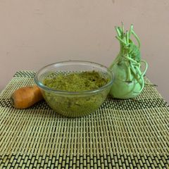 A picture of Carrot and german turnip(nool Khol) chutney.