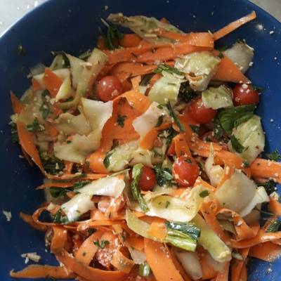 Ensalada de zucchini y zanahoria Receta de Vero Mb- Cookpad