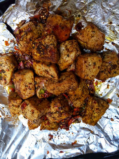 A picture of Spicy baked tofu (awara).