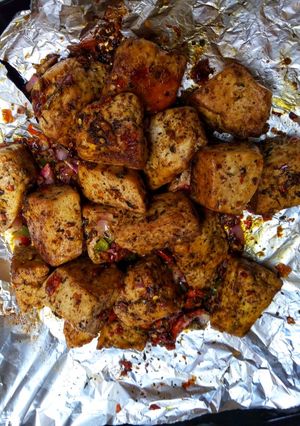 A picture of Spicy baked tofu (awara).