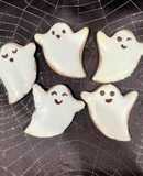 Halloween Ghost Spice Cookies (Zimtsterne Recipe) 👻