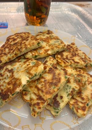 صورة لوصفة فطائر سريعة وبدون فرن😋🥞