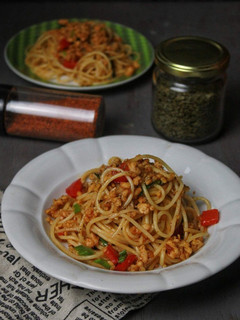 Foto resep Tumis Spaghetti Kari Pedas