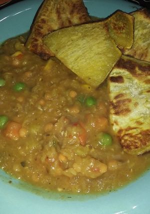 Una foto de Lentejitas rojas guisadas con batata