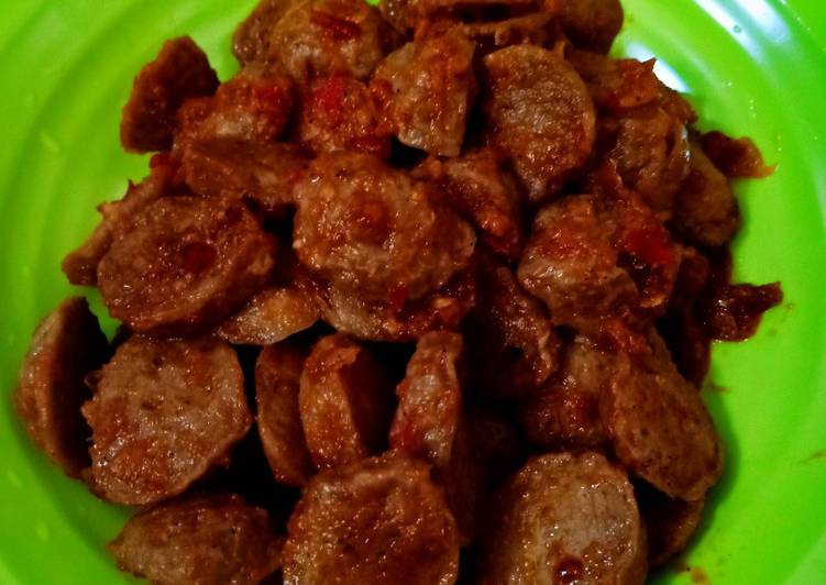 Recipe: Tasty Bakso pedas mercon