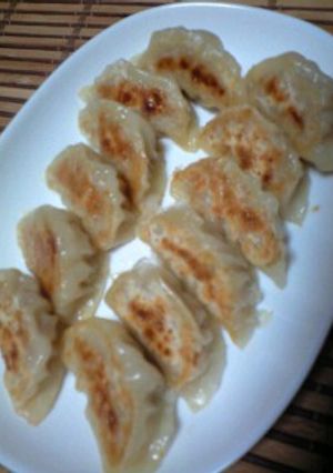 A picture of Onion and Pork Gyoza.