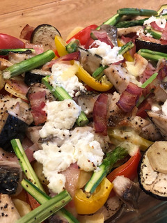 A picture of Grilled Mackerel and Vegetable.