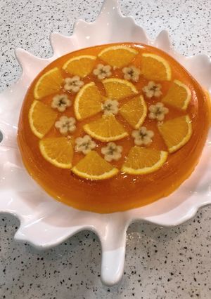 عکسی از دستور ژله ویترینی پرتقال 🍊