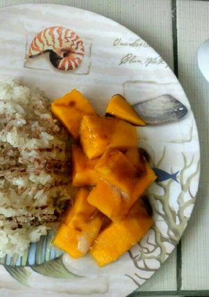 Foto resep Thailand mango sticky rice (ketan mangga)