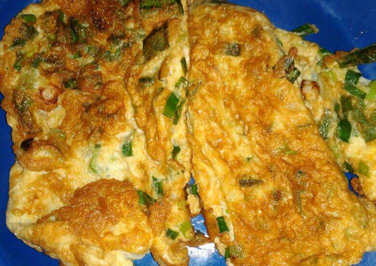 Resep Telur  dadar  cap daun bawang  oleh Maharani Cookpad