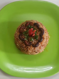 A picture of Carrot pulav.