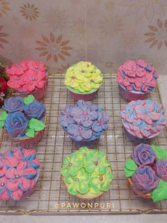 Foto resep Flower Chocolate Butter Cupcake