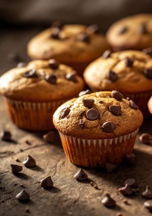 Une photo de Muffins aux pépites de chocolat, cœur coulant (Keto)