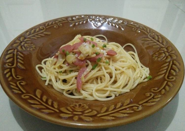 Tutorial membuat Garlic Spaggetti mantap