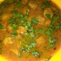 A picture of Soya chunks Curry.