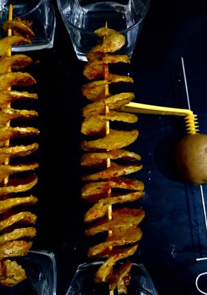 A picture of Potato spirals.