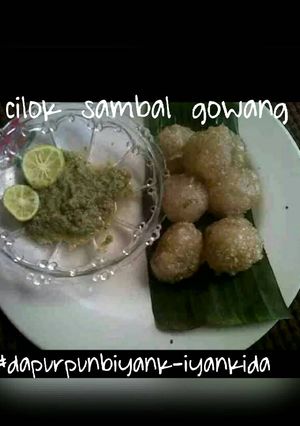 Foto resep cilok goreng coel sambal gowang