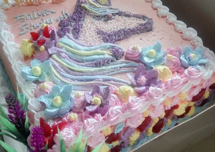 Tart unicron Base cake rainbow