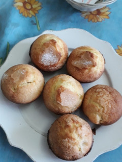 Una foto de Muffin de manzana