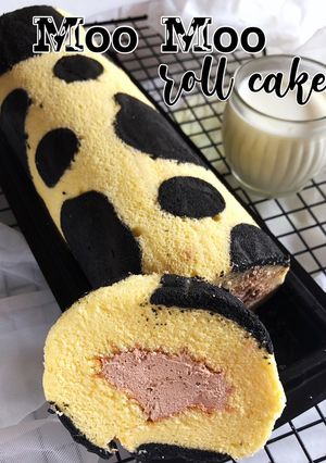 Foto resep Moo moo roll cake ala chocomory