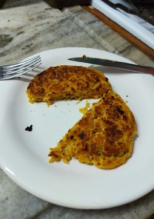 Una foto de Hamburguesas de garbanzo y zapallo