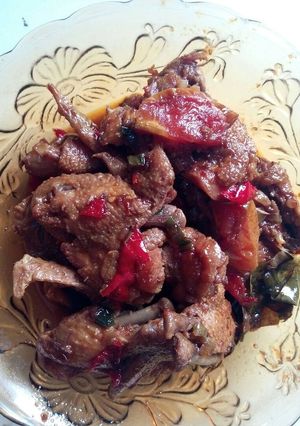Foto resep Ayam kecap mentega asam manis