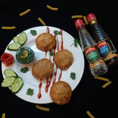 A picture of Chicken pockets.