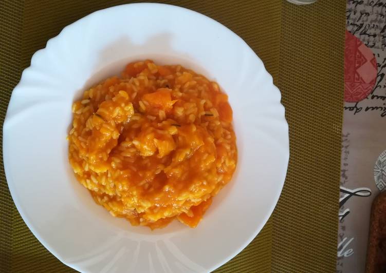 Risotto leggero con la zucca