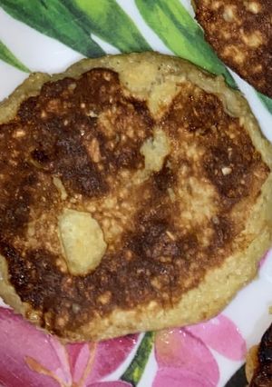 Una foto de Pancake de banana Apto bebe +6 meses