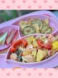 ฟูซิลลี่ผัดเปรี้ยวหวานกุ้ง