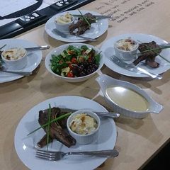 A picture of Red wine lamb chops.
