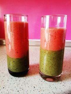 Una foto de Smoothie Sandía y Kiwi