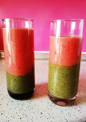 Una foto de Smoothie Sandía y Kiwi