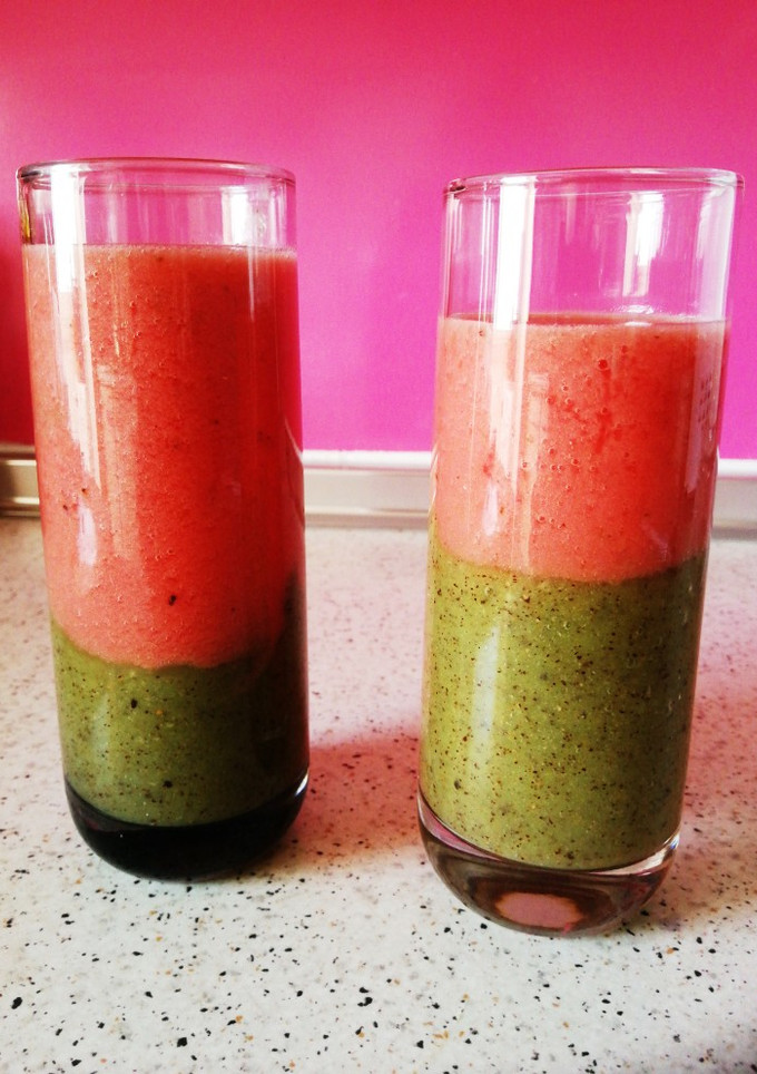 Una foto de Smoothie Sandía y Kiwi