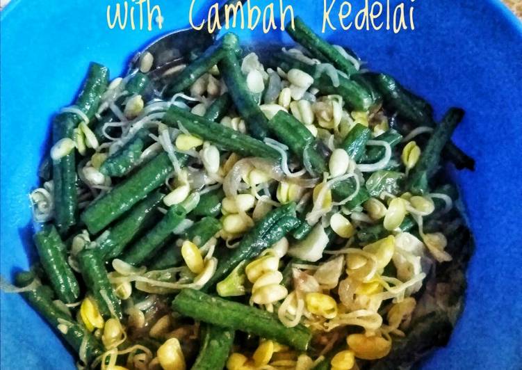 Tumis Kacang Panjang with Cambah Kedelai