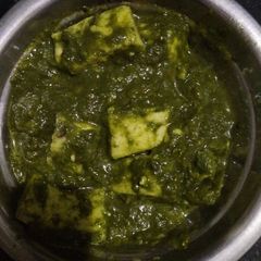 Palak paneer A picture of Palak paneer.