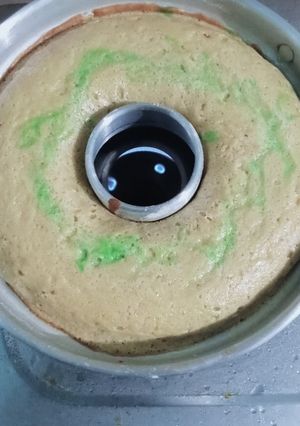 Foto resep Bolu pisang 🍌 panggang mix pandan