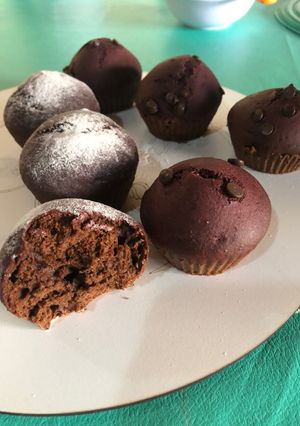 Una foto de Muffins de remolacha