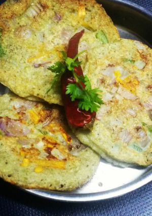A picture of Carrot Tofu Pesarettu.