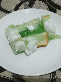 Foto resep Puding roti tawar kelapa muda