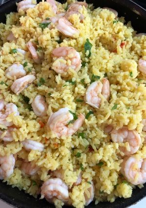 Una foto de Arroz con camarones